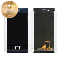 Sony Xperia XZ F8331 - LCD Kijelző + Érintőüveg (Forest Blue) - 1304-9085 Genuine Service Pack