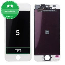 Apple iPhone 5 - LCD Kijelző + Érintőüveg + Keret (White) TFT