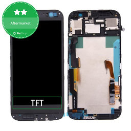 HTC One M8 - LCD Kijelző + Érintőüveg + Keret (Gray) TFT