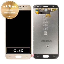 Samsung Galaxy J3 J330F (2017) - LCD Kijelző + Érintőüveg (Gold) - GH96-10990A Genuine Service Pack