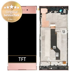 Sony Xperia XA1 G3121 - LCD Kijelző + Érintőüveg + Keret (Pink) - 78PA9100030, 78PA9100070 Genuine Service Pack