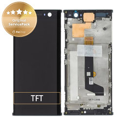 Sony Xperia XA2 H4113 - LCD Kijelző + Érintőüveg + Keret (Black) - 78PC0600020 Genuine Service Pack