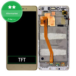 Lenovo K6 Note K53a48 - LCD Kijelző + Érintőüveg + Keret (Gold) TFT