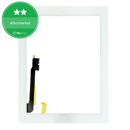 Apple iPad 3, iPad 4 - Érintőüveg + Home/Kezdőlap gomb (White)