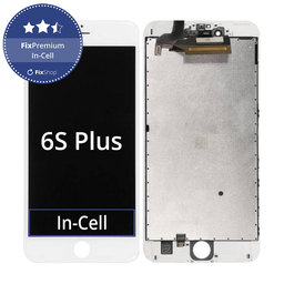 Apple iPhone 6S Plus - LCD Kijelző + Érintőüveg + Keret (White) In-Cell FixPremium