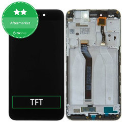 Xiaomi Redmi 5A - LCD Kijelző + Érintőüveg + Keret (Black) TFT