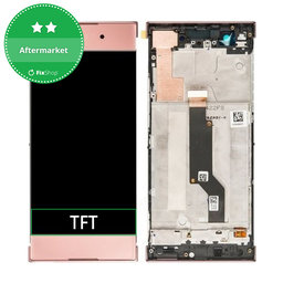 Sony Xperia XA1 G3121 - LCD Kijelző + Érintőüveg + Keret (Pink) TFT