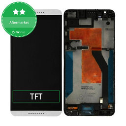 HTC Desire 820 - LCD Kijelző + Érintőüveg + Keret (White) TFT