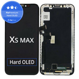 Apple iPhone XS Max - LCD Kijelző + Érintőüveg + Keret Hard OLED FixPremium