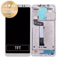 Xiaomi Redmi Note 5 Pro - LCD Kijelző + Érintőüveg + Keret (White) - 560410020033 Genuine Service Pack