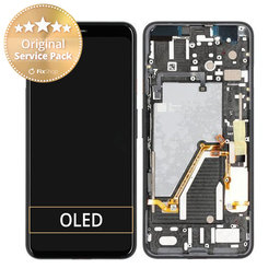 Google Pixel 4 XL - LCD Kijelző + Érintőüveg + Keret - 20GC20W0013 Genuine Service Pack