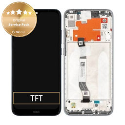 Xiaomi Redmi Note 8T - LCD Kijelző + Érintőüveg + Keret (Moonshadow Grey) - 5600040C3X00 Genuine Service Pack