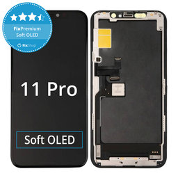 Apple iPhone 11 Pro - LCD Kijelző + Érintőüveg + Keret Soft OLED FixPremium