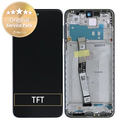 Xiaomi Redmi Note 9S - LCD Kijelző + Érintőüveg + Keret (Interstellar Grey) - 560004J6A100 Genuine Service Pack