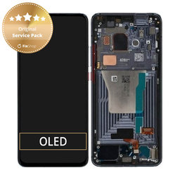 Xiaomi Pocophone F2 Pro - LCD Kijelző + Érintőüveg + Keret (Cyber Grey) - 56000G0J1100 Genuine Service Pack