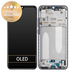 Xiaomi Mi A3 - LCD Kijelző + Érintőüveg + Keret (Kind of Grey) - 5603100090B6 Genuine Service Pack