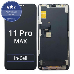 Apple iPhone 11 Pro Max - LCD Kijelző + Érintőüveg + Keret In-Cell FixPremium