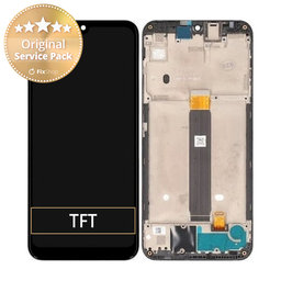 Motorola Moto E6 Plus XT2025 - LCD Kijelző + Érintőüveg + Keret - 5D68C14961 Genuine Service Pack