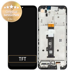 Motorola Moto G10 XT2127 - LCD Kijelző + Érintőüveg + Keret (Aurora Grey) - 5D18C18090 Genuine Service Pack