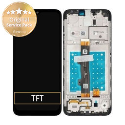 Motorola Moto E7 XT2095 - LCD Kijelző + Érintőüveg + Keret - 5D68C17784 Genuine Service Pack