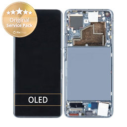 Xiaomi Mi 11 - LCD Kijelző + Érintőüveg + Keret (Midnight Gray) - 56000800K200 Genuine Service Pack