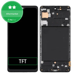 Samsung Galaxy A71 A715F - LCD Kijelző + Érintőüveg + Keret TFT