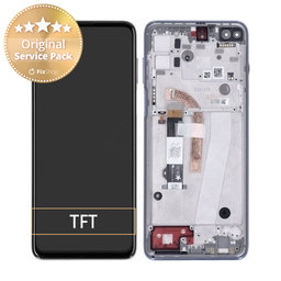 Motorola Moto G100 XT2125 - LCD Kijelző + Érintőüveg + Keret (Slate Grey) - 5D68C18395, 5D68C18395 Genuine Service Pack