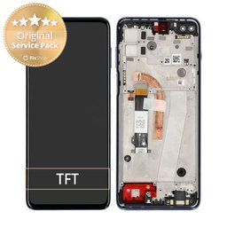 Motorola Moto G100 XT2125 - LCD Kijelző + Érintőüveg + Keret (Magic Blue) - 5D68C18072, 5D68C18070 Genuine Service Pack