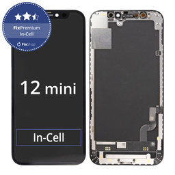 Apple iPhone 12 Mini - LCD Kijelző + Érintőüveg + Keret In-Cell FixPremium