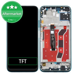 Huawei P40 Lite - LCD Kijelző + Érintőüveg + Keret (Crush Green) TFT