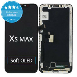 Apple iPhone XS Max - LCD Kijelző + Érintőüveg + Keret Soft OLED FixPremium