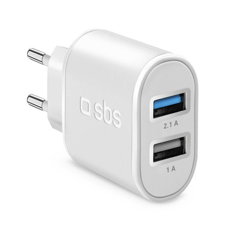 SBS - 10W Töltőadapter 2x USB, fekete