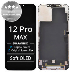 Apple iPhone 12 Pro Max - LCD Kijelző + Érintőüveg + Keret Original Refurbished PRO