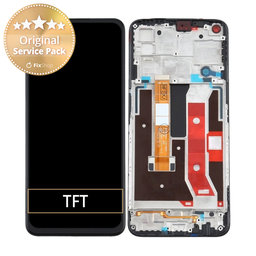 Oppo A72 - LCD Kijelző + Érintőüveg + Keret - REF-OPPOA7201BF Genuine Service Pack