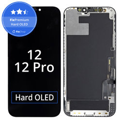 Apple iPhone 12, 12 Pro - LCD Kijelző + Érintőüveg + Keret Hard OLED FixPremium