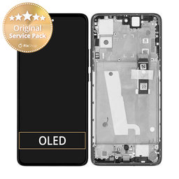 Motorola Edge 30 XT2203 - LCD Kijelző + Érintőüveg + Keret (Black) - 5D68C20584 Genuine Service Pack