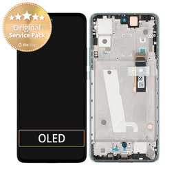 Motorola Edge 30 XT2203 - LCD Kijelző + Érintőüveg + Keret (Aurora Green) - 5D68C20585 Genuine Service Pack