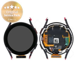 Samsung Galaxy Watch 5 40mm R900 - LCD Kijelző + Érintőüveg + Keret (Graphite) - GH82-30040A Genuine Service Pack