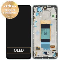 Xiaomi Poco F4 5G 22021211RG, 22021211RI - LCD Kijelző + Érintőüveg + Keret (Nebula Green) - 56000JL11R00 Genuine Service Pack