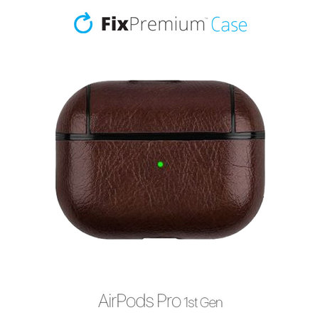 FixPremium - Műbőrből készült tok - AirPods Pro, barna