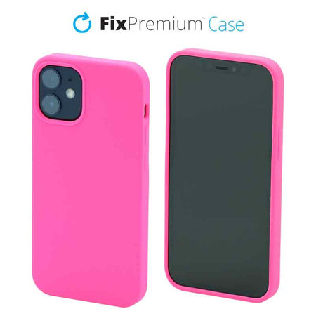 FixPremium - Szilikon Tok - iPhone 12 mini, magenta