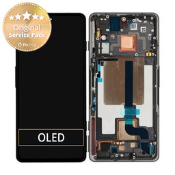 Xiaomi Poco F4 GT 21121210G - LCD Kijelző + Érintőüveg + Keret (Cyber Yellow) - 56000A0L1000 Genuine Service Pack