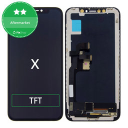 Apple iPhone X - LCD Kijelző + Érintőüveg + Keret TFT