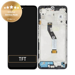 Xiaomi Redmi Note 11S 5G 22031116BG - LCD Kijelző + Érintőüveg + Keret (Midnight Black) - 560001K16B00 Genuine Service Pack