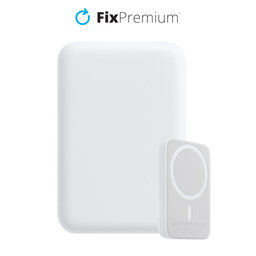 FixPremium - MagSafe PowerBank 10 000 mAh, fehér