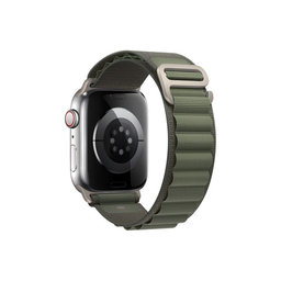 FixPremium - Szíj Alpine Loop - Apple Watch (42, 44, 45 és 49mm), zöld