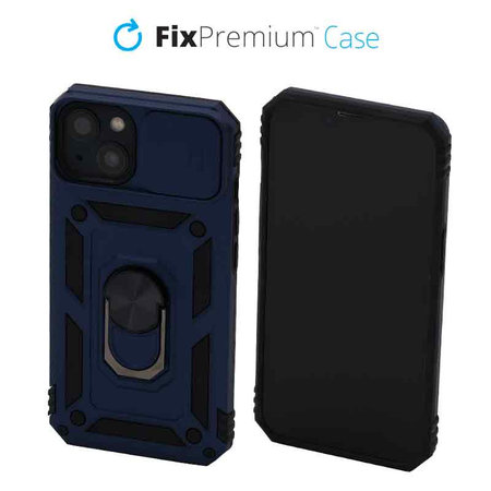 FixPremium - CamShield tok iPhone 13 és 14 készülékhez, kék színű