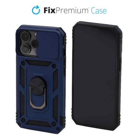 FixPremium - CamShield tok iPhone 13 Pro készülékhez, kék