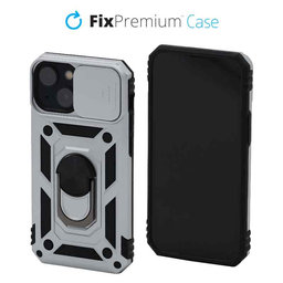 FixPremium - CamShield tok iPhone 13 mini készülékhez, fehér