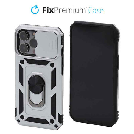 FixPremium - CamShield tok iPhone 13 Pro készülékhez, fehér